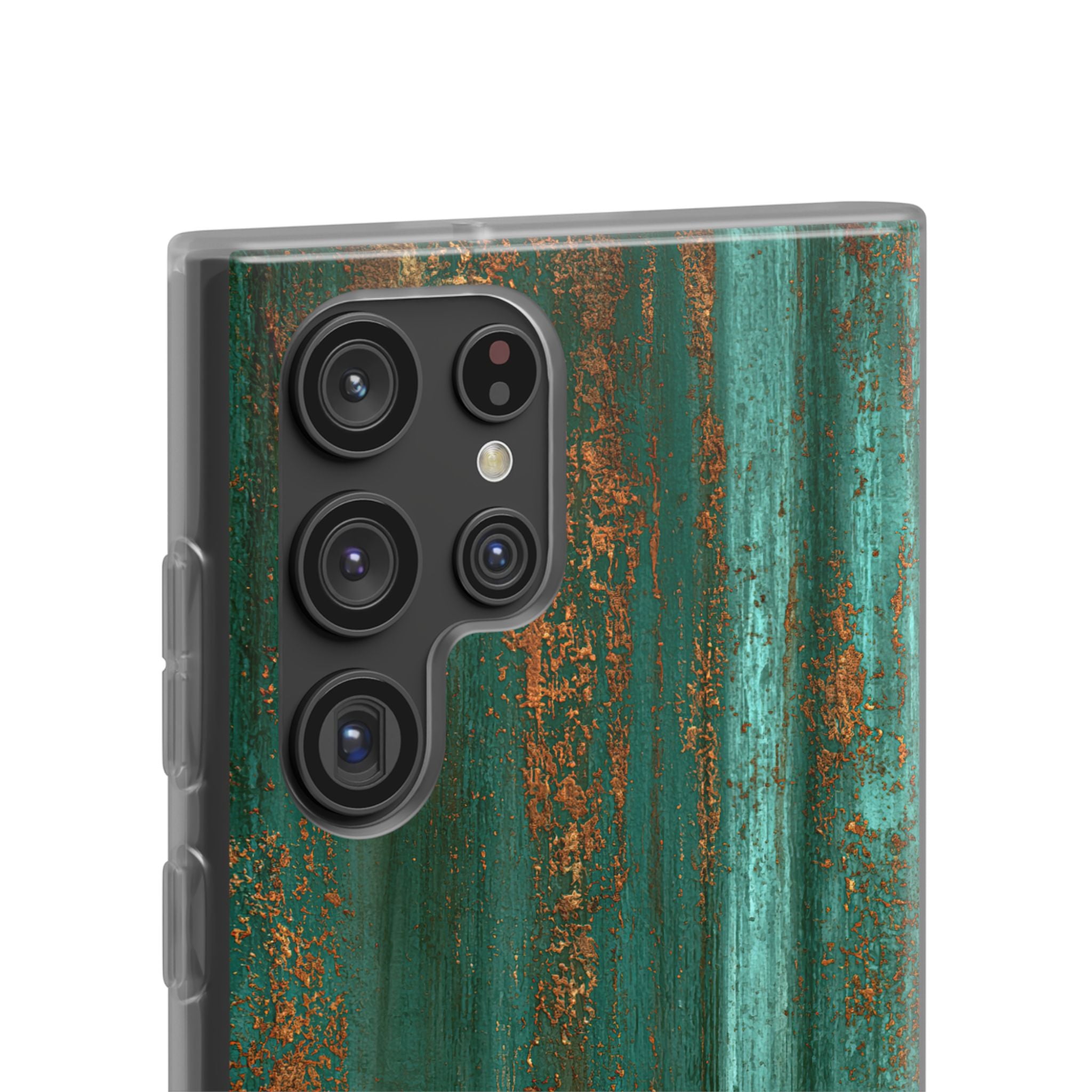 Teal Lite Phone Case for Samsung - Verdigris Copper Siding