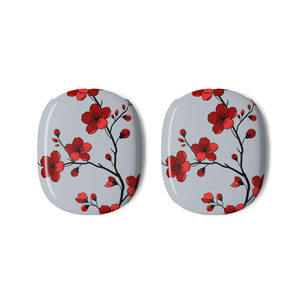 Scarlet Plum Blossom · Hard Case for AirPods Max · Red