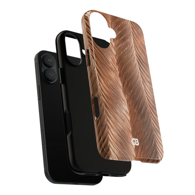 Rose Gold Weave · Tough Phone Case for iPhone · Brown