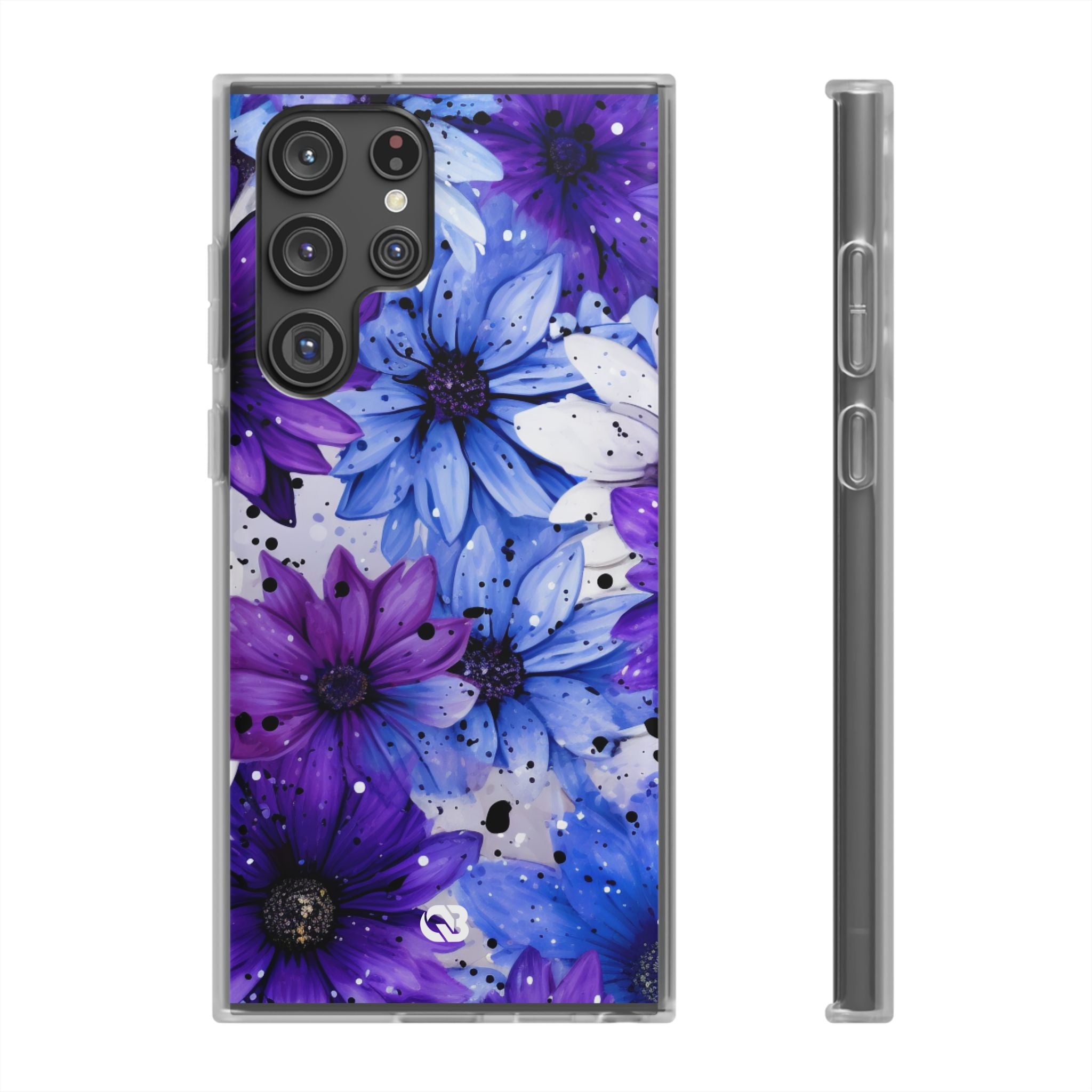 Ink Splatter Blooms · Soft Phone Case for Samsung