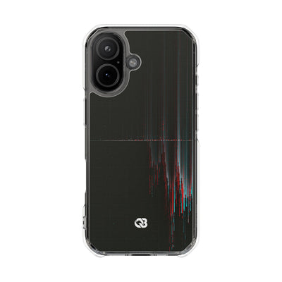 Black Impact MagSafe Phone Case for iPhone - Corrupted Data Stream
