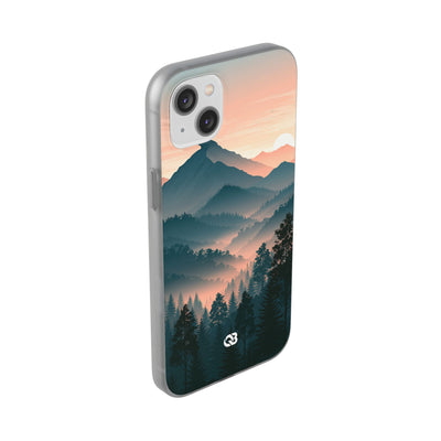 Teal Lite Phone Case for iPhone - Alpine Teal Horizon