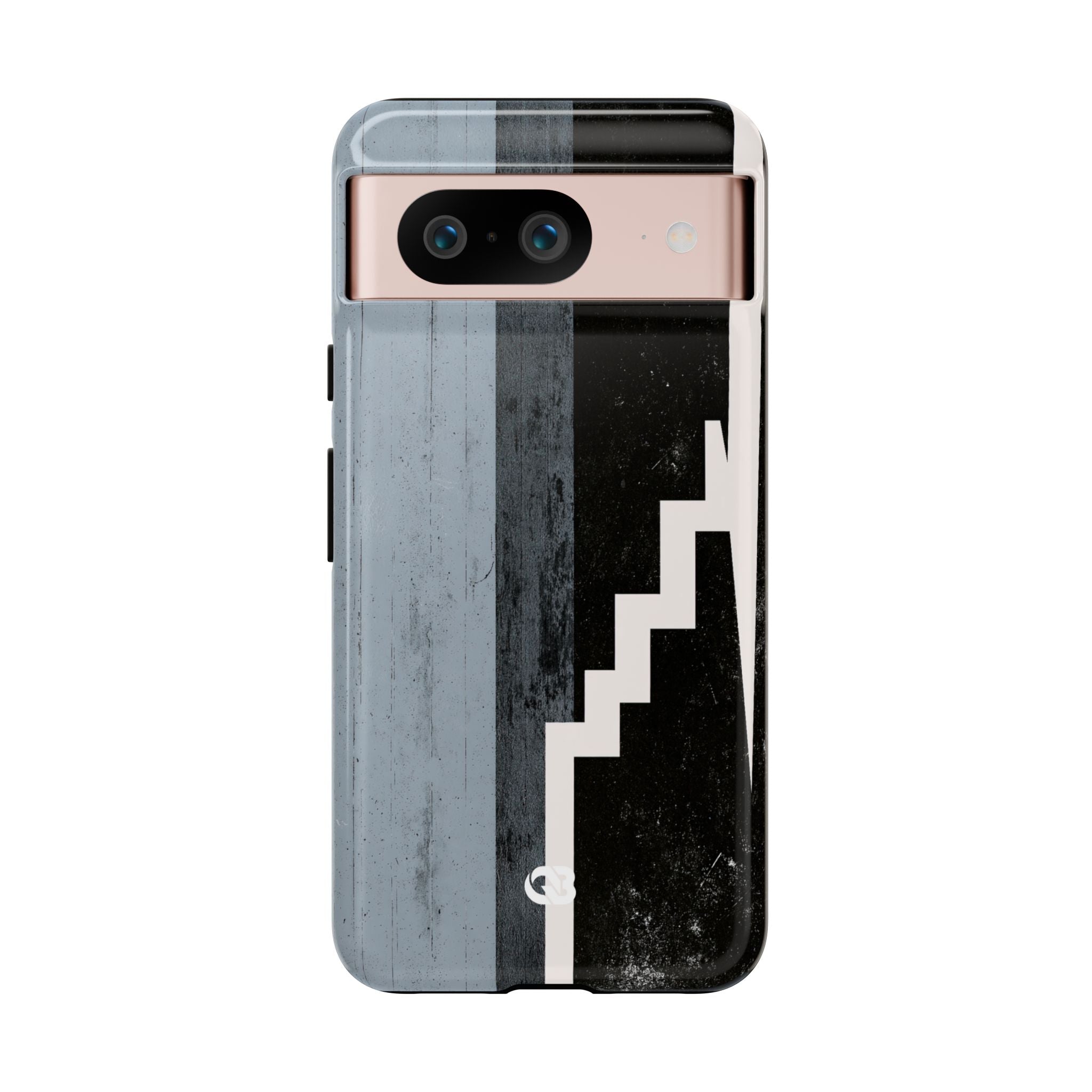 Grey Tough Phone Case for Google Pixel - Industrial Concrete Void