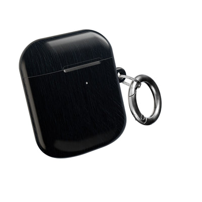 Brushed Obsidian Steel · Hard Case for AirPods & AirPods Pro · Black