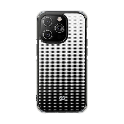 Black Impact MagSafe Phone Case for iPhone - Obsidian Halftone Flux