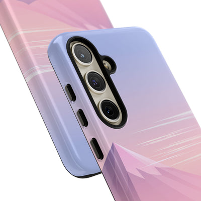Purple Tough Phone Case for Samsung - Lavender Alpine Dawn