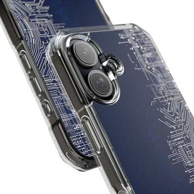 Blue Impact MagSafe Phone Case for iPhone - Cobalt Circuit Logic