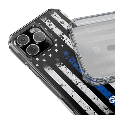Gritty Cobalt Flag · Impact Phone Case for iPhone · Magsafe