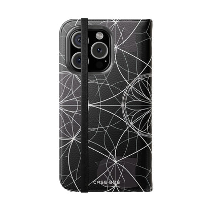 Witte Mandala Stralings - iPhone 16 Pro Case - Portemonnee