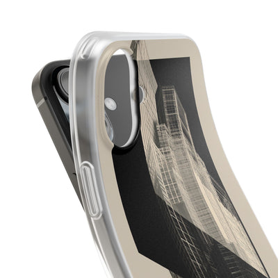 Beige Lite Phone Case for iPhone - Monolith Urban Grid