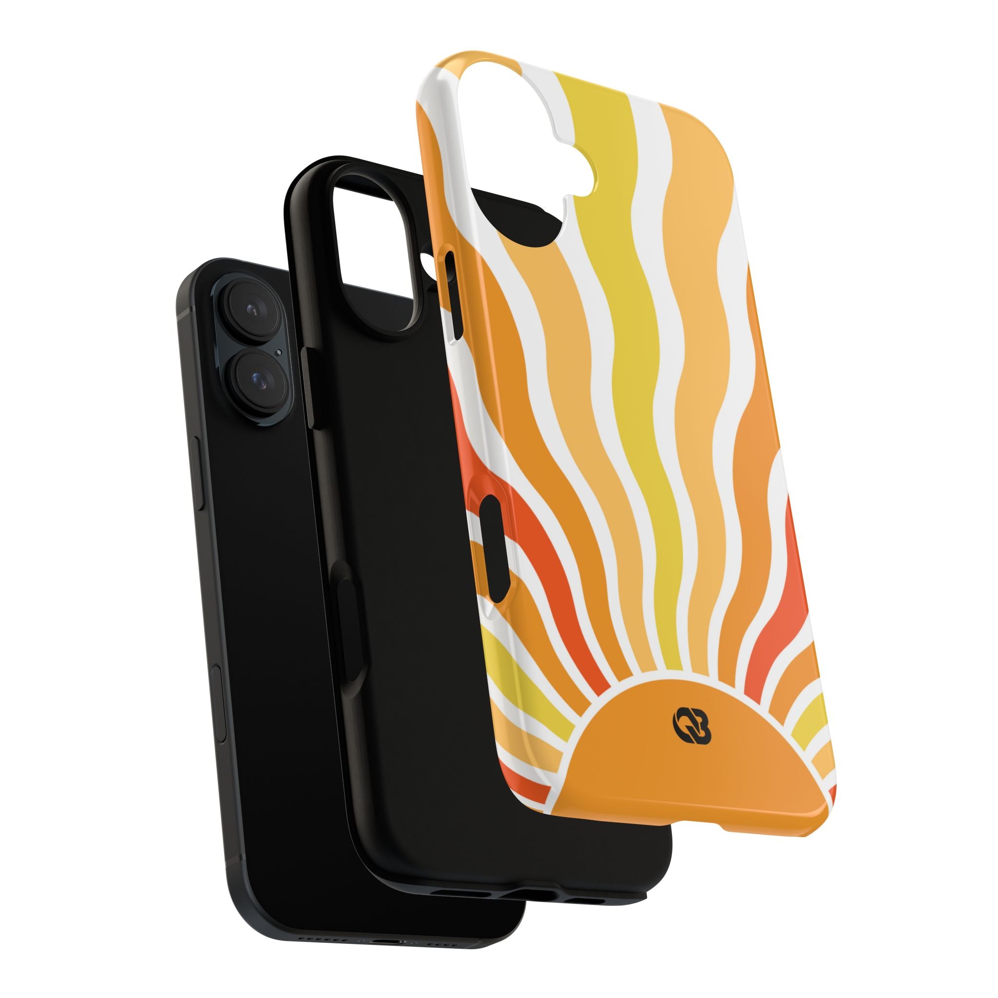 Amber Solar Waves · Tough Phone Case for iPhone