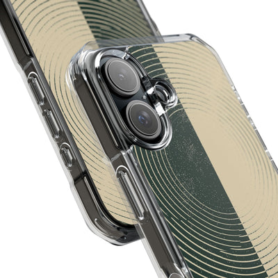 Green Impact MagSafe Phone Case for iPhone - Evergreen Split Grain