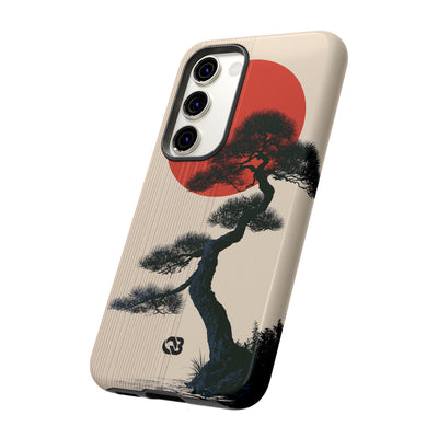 Beige Tough Phone Case for Samsung - Kyoto Crimson Pine