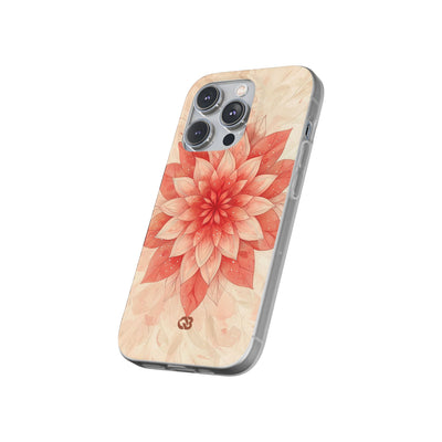 Coral Layered Bloom · Soft Phone Case for iPhone