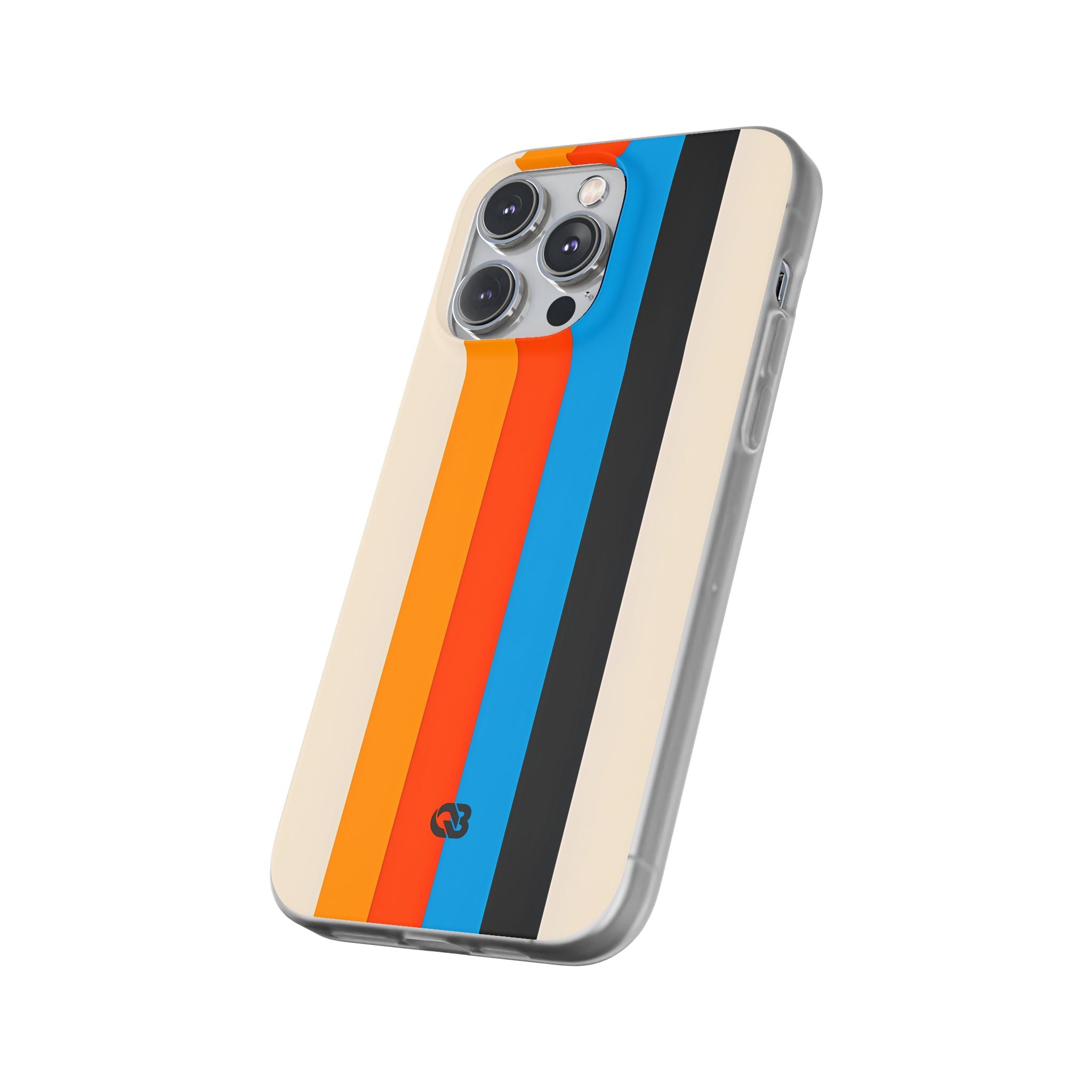 Retro Racing Stripes · Soft Phone Case for iPhone
