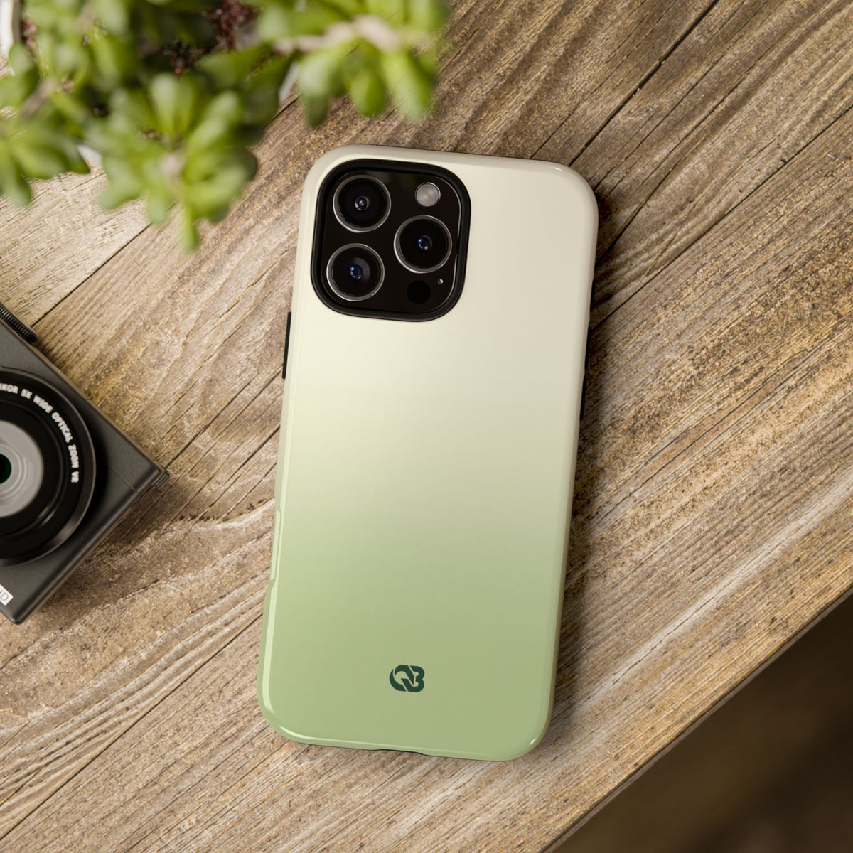 Muted Sage Ombre · Tough Phone Case for iPhone · Green
