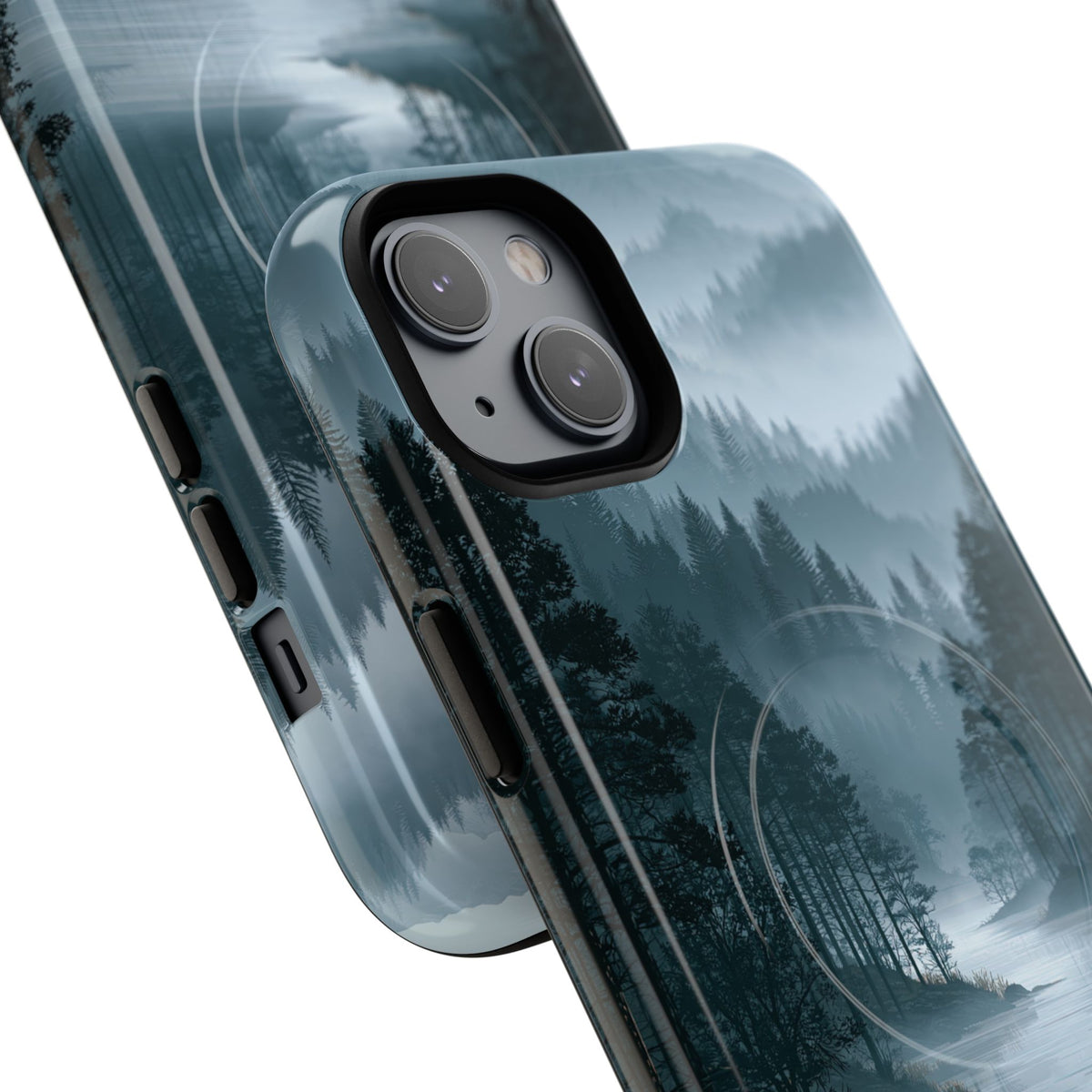 Silent Nordic Fjord · Tough 2.0 Magnetic Phone Case for iPhone · Blue