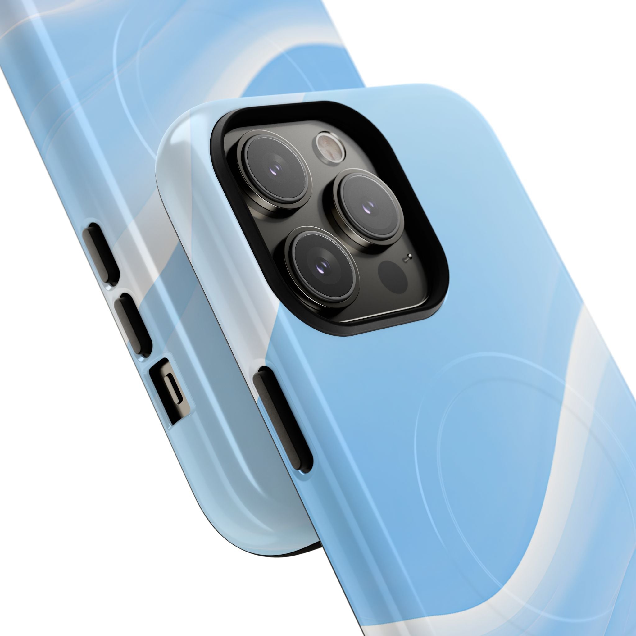 Blue Tough 2.0 Magsafe Phone Case for iPhone - Glacial Blue Silk