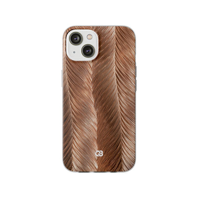 Rose Gold Weave · Lite Phone Case for iPhone ·  Brown