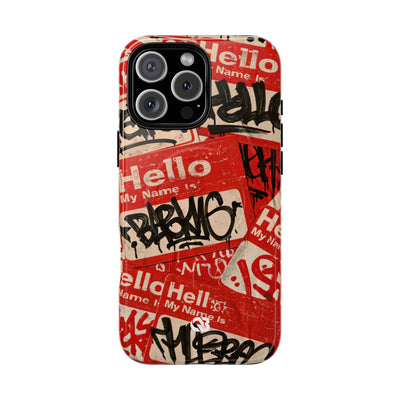 Slap Tag Collage · Tough 2.0 Magnetic Phone Case for iPhone · Red