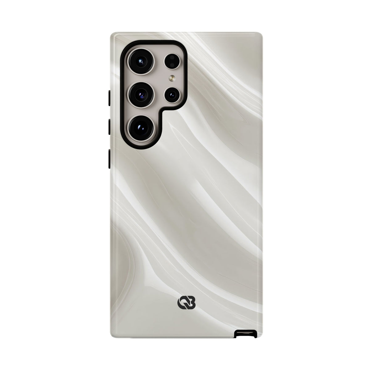 Liquid Enamel Fold · Tough Phone Case for Samsung · White