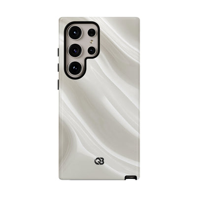Liquid Enamel Fold · Tough Phone Case for Samsung · White