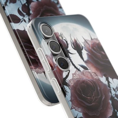 Lunar Lace Petals · Soft Phone Case for Samsung