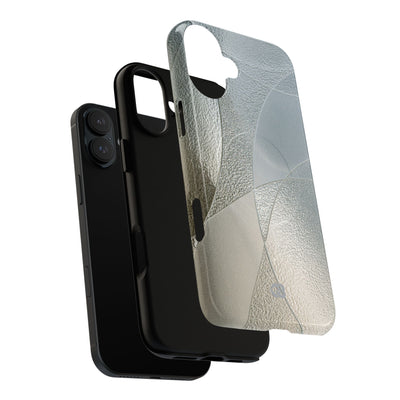 Silver Tough 2.0 Magsafe Phone Case for iPhone - Frosted Silver Mosaic