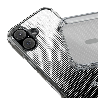 Black Impact MagSafe Phone Case for iPhone - Obsidian Halftone Flux