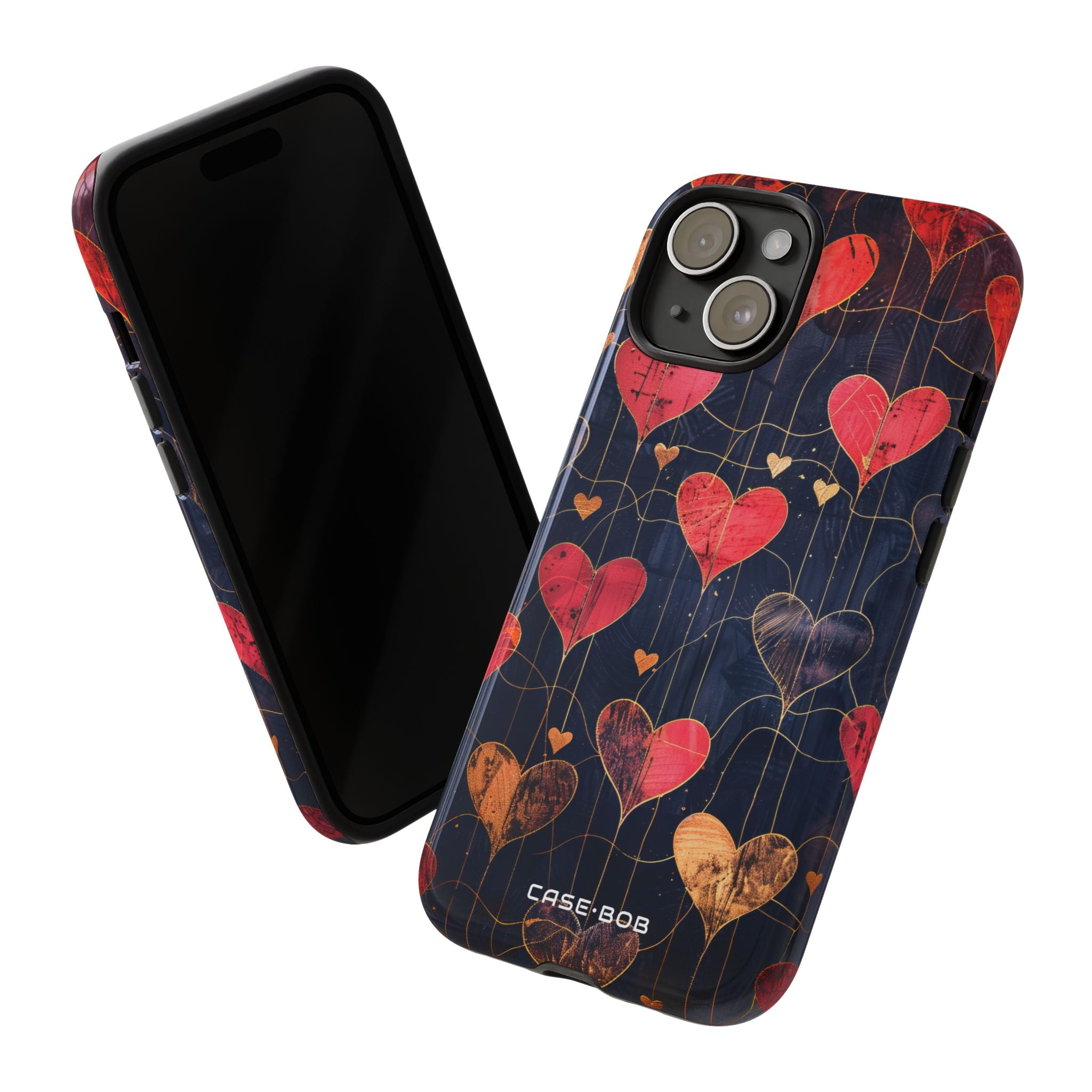 Golden Hearts Network iPhone 15 Case - Tough