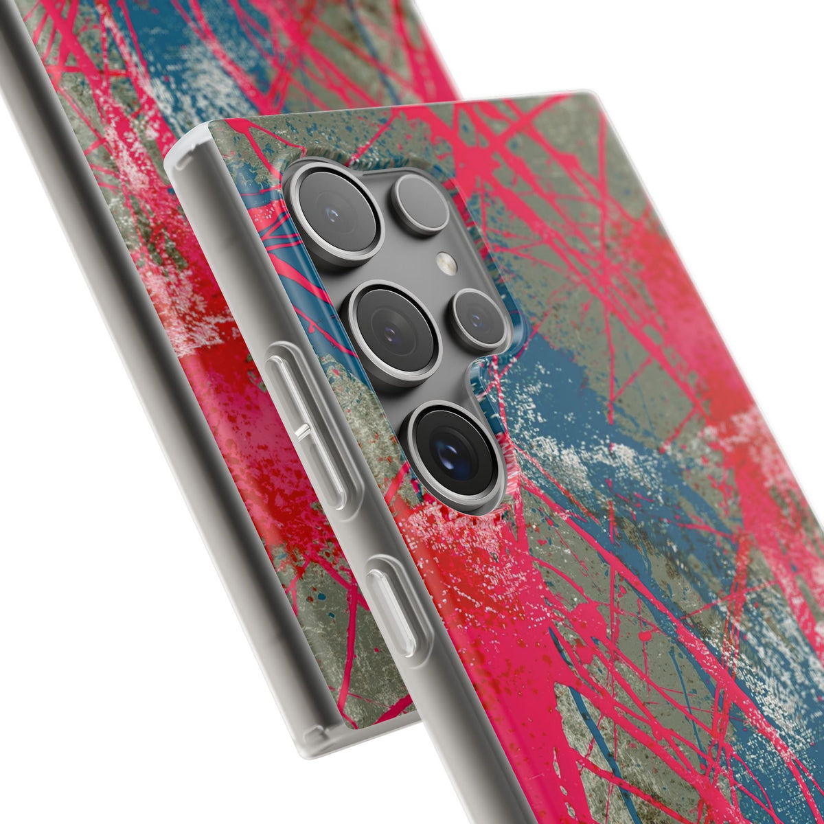 Neon Static Drip · Lite Phone Case for Samsung · Pink