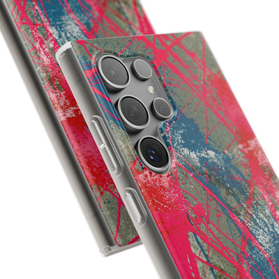 Neon Static Drip · Lite Phone Case for Samsung · Pink