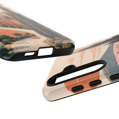Orange Tough Phone Case for Samsung - Terracotta Ridge Trail