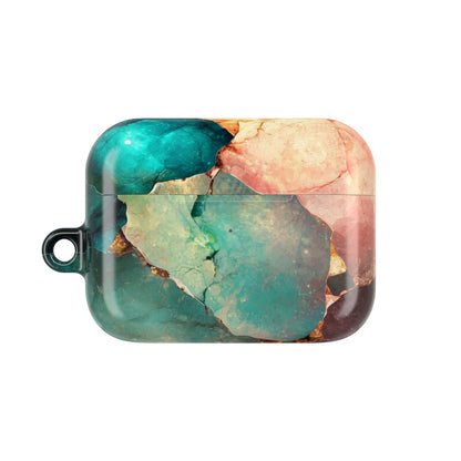 Fractured Gemstone Teal - AirPods Case