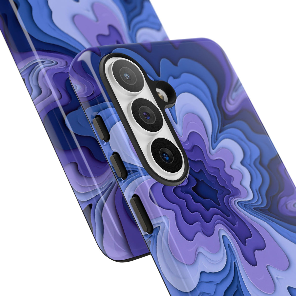Periwinkle Strata Bloom · Tough Phone Case for Samsung · Purple