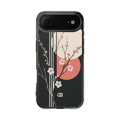 Black Impact MagSafe Phone Case for iPhone - Kyoto Midnight Blossom