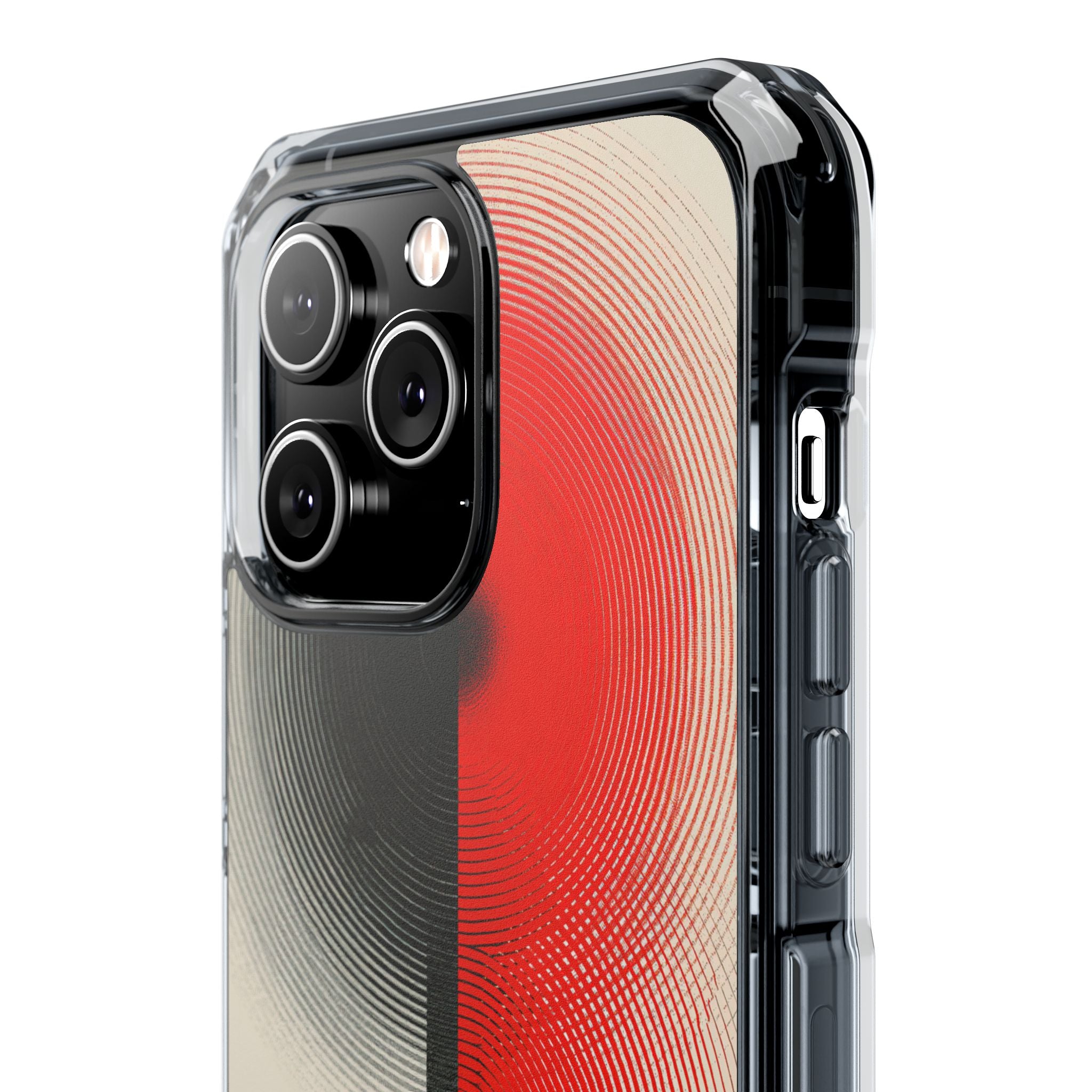 Red Impact MagSafe Phone Case for iPhone - Split Signal Red