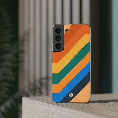 Retro Ridge Lines · Soft Phone Case for Samsung