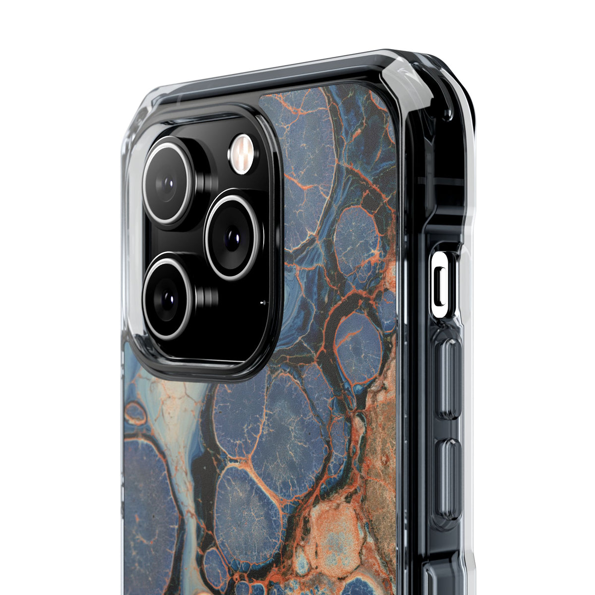 Astral Orb Resonance · Clear Impact Magnetic Phone Case for iPhone · Blue