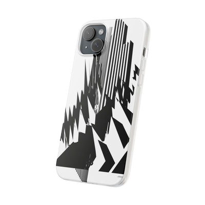 White Lite Phone Case for iPhone - Shattered Vector Spire