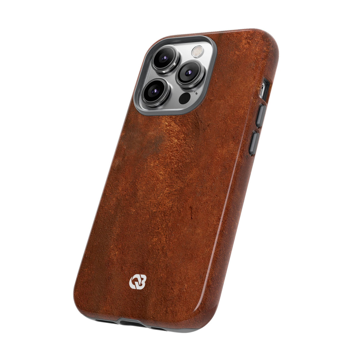 Orange Tough Phone Case for iPhone - Oxidized Iron Crust