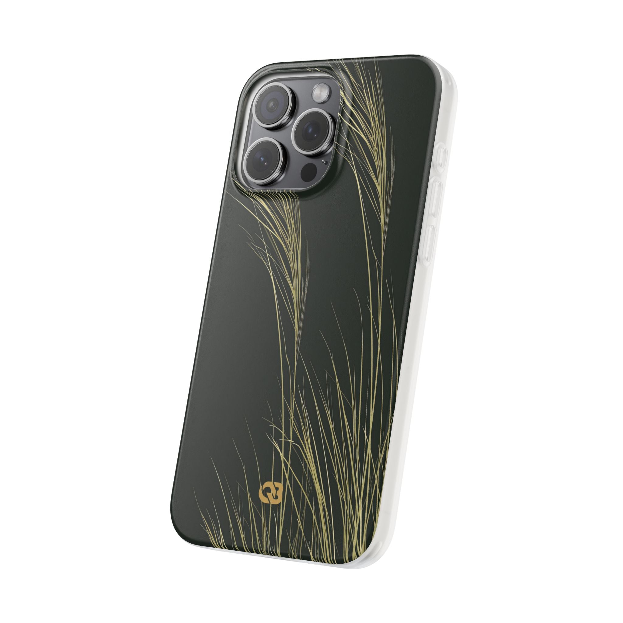Green Lite Phone Case for iPhone - Midnight Gilded Grass