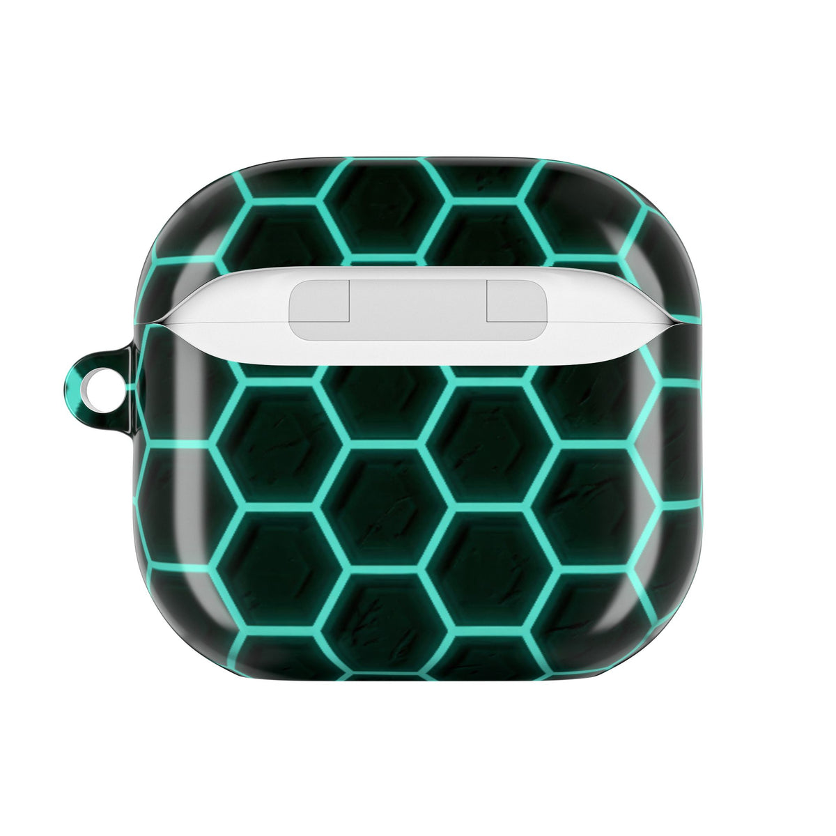 Neon Hex Spectrum · Hard Case for AirPods & AirPods Pro · Teal