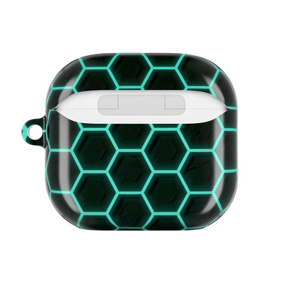 Neon Hex Spectrum · Hard Case for AirPods & AirPods Pro · Teal