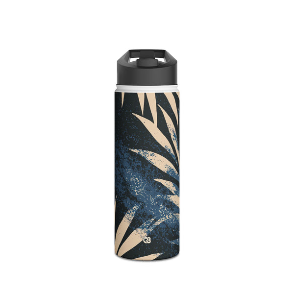 Indigo Palm Horizon · Insulated Water Bottle · Blue