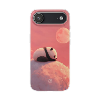 Rose Moon Panda · Soft Phone Case for iPhone