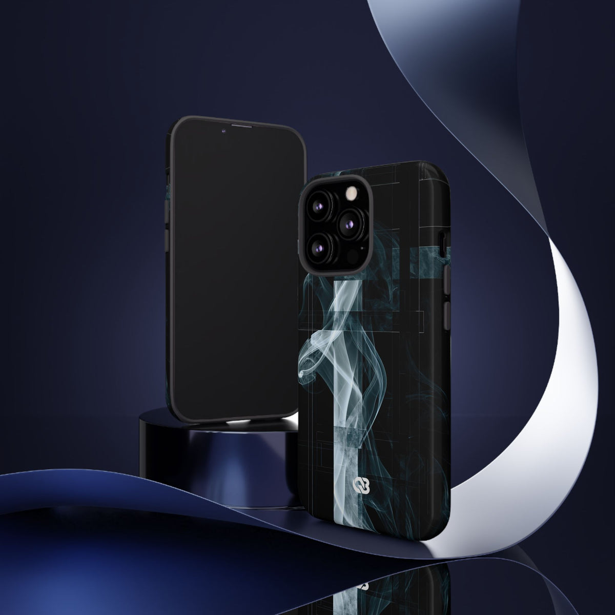 Fractured Smoke · Tough Phone Case for iPhone · Black