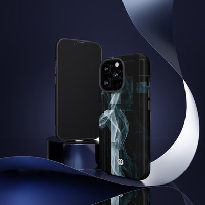 Fractured Smoke · Tough Phone Case for iPhone · Black