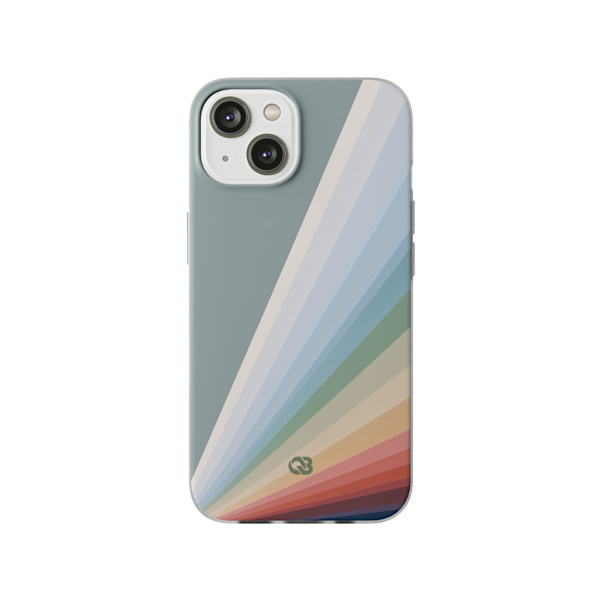 Green Lite Phone Case for iPhone - Sage Prism Beam
