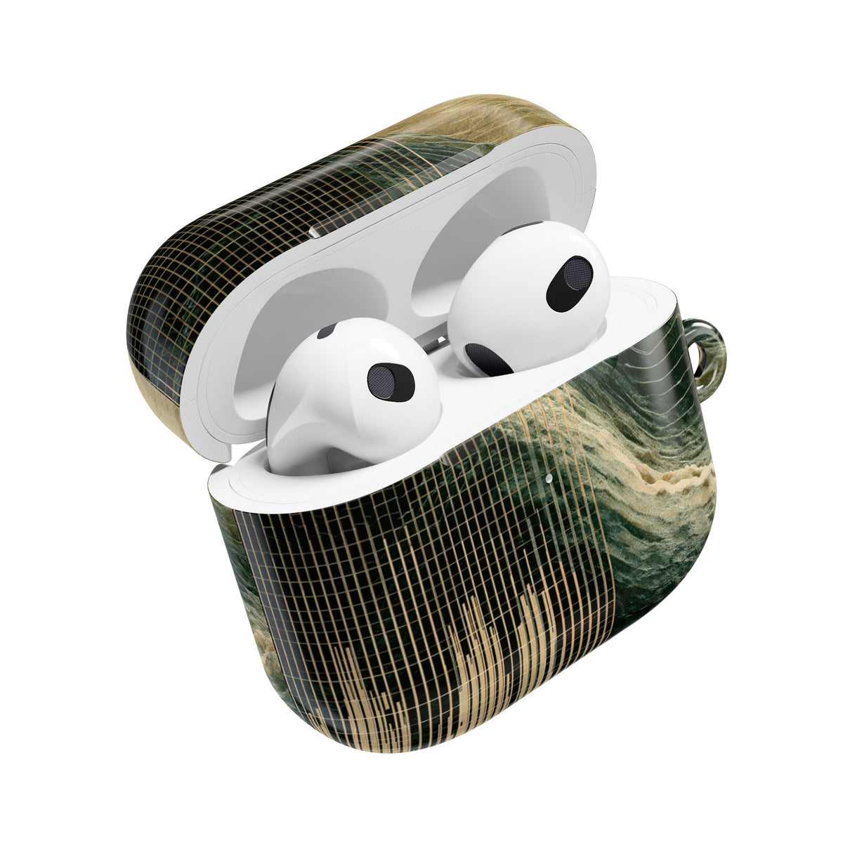 Orbital Topography · Hard Case for AirPods & AirPods Pro · Green